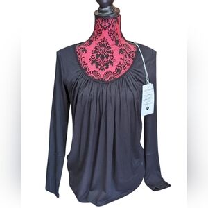 JJ Winks California Black Long Sleeve Lounge Top M